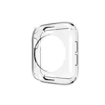 Ultratenký silikónový obal pre chytré hodinky Apple Watch 45 mm (9.série) - priehľadný
