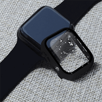 2v1 Kryt s ochranným sklom na Apple Watch 45 mm (9.série) - strieborný