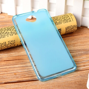 Silikónový mliečny ochranný obal pre Nokia Lumia 650 - modrý