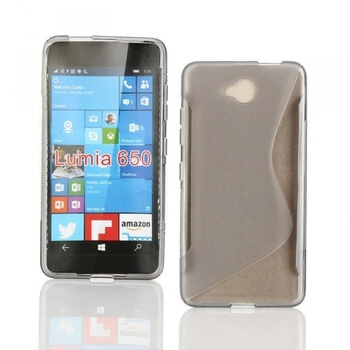 Silikónový ochranný obal S-line pre Nokia Lumia 650 - šedý
