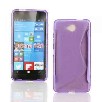 Silikónový ochranný obal S-line pre Nokia Lumia 650 - fialový