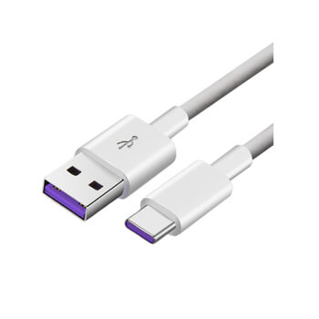 USB-C synchronizačný a nabíjací kábel s konektorom Lightning 5A - biely