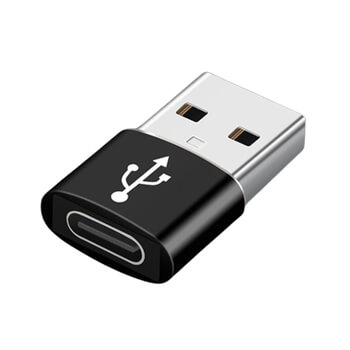 Redukcia adaptér s USB-C výstupom as USB 3.0 vstupom čierna