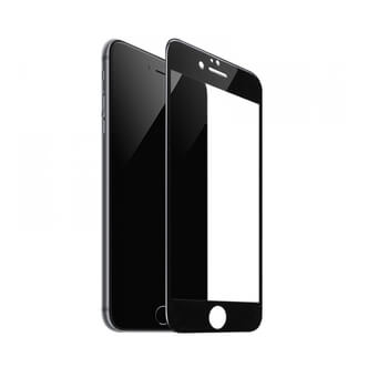 3x 3D tvrdené sklo s rámčekom pre Apple iPhone 6/6S - čierne - 2+1 zdarma