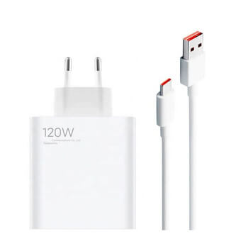 Rýchlonabíjací sieťový adaptér 120W s nabíjacím káblom USB C - biely