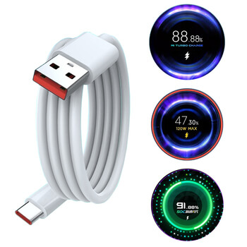 Rýchlonabíjací sieťový adaptér 120W s nabíjacím káblom USB C - biely