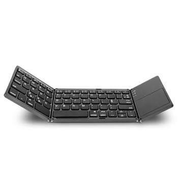 Skladacia bezdrôtová klávesnica s touchpadom šedá