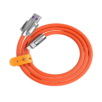 Odolný kábel Lightning - USB 2.0 1m - oranžový