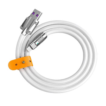 Odolný kábel Lightning - USB 2.0 1m - biely