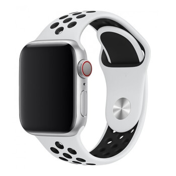 Sportovní silikonový řemínek pro chytré hodinky Apple Watch 40 mm (4.série) - čierny