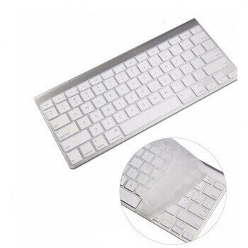 Silikónový ochranný obal na klávesnici US verzia pre Apple MacBook Pro 14" (2023, M3 Pro, M3 ) - priehľadný