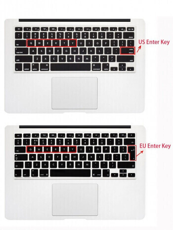 Silikónový ochranný obal na klávesnici US verzia pre Apple MacBook Pro 14" (2023, M3 Pro, M3 ) - čierny