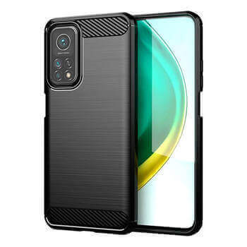 Ochranný silikónový obal karbón pre Motorola Moto G84 5G - čierny