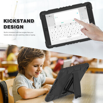 Extra odolný obal s držiakom pre Apple iPad 10.2" 2020 (8. generace) - čierny