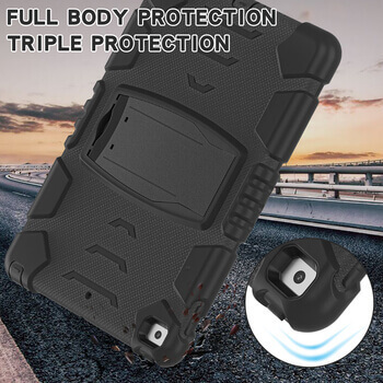 Extra odolný obal s držiakom pre Apple iPad 10,9" 2022 (10.generace) - čierny