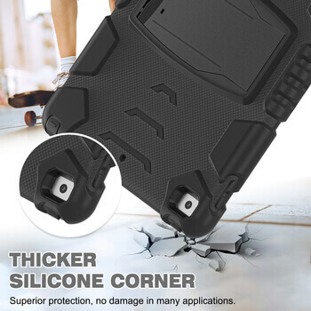 Extra odolný obal s držiakom pre Apple iPad 10,9" 2022 (10.generace) - čierny