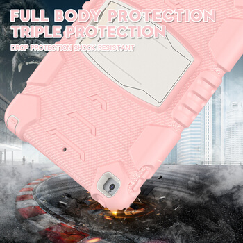 Extra odolný obal s držiakom pre Apple iPad 10,9" 2022 (10.generace) - svetlo ružový