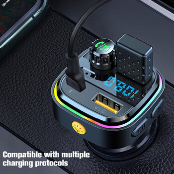 Nabíjačka do auta s FM a Bluetooth vysielačom
