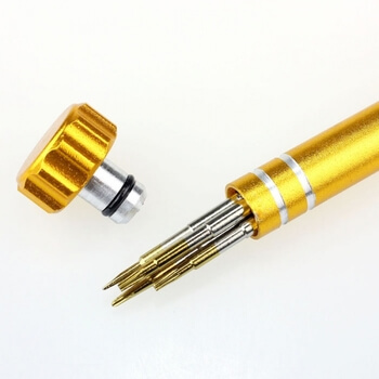 5v1 Oceľový skrutkovač s nástavcami pre Apple iPhone 5/5S/SE/5C, 6/6S, 7, 8, Plus, iPad a ďalšie
