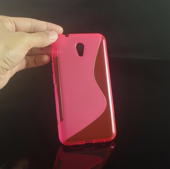 Silikónový ochranný obal S-line pre Vodafone Smart Prime 7 - ružový
