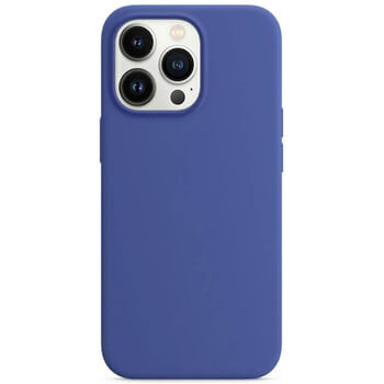 Magnetic Leather MagSafe kožený kryt pre Apple iPhone 13 Pro - svetlo modrý