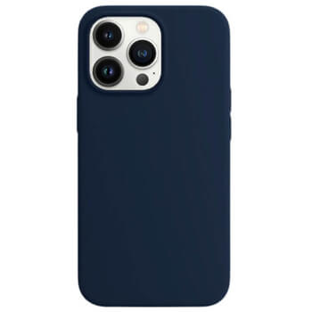 Magnetic Leather MagSafe kožený kryt pre Apple iPhone 14 - tmavo modrý