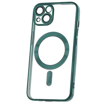 MagSafe silikonový kryt pre Apple iPhone 13 Pro - tmavo zelený