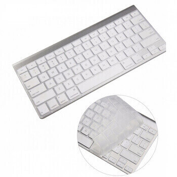 Silikónový ochranný obal na klávesnici EÚ verzia pre Apple MacBook Air 13,6" (2024, M3) - priehľadný
