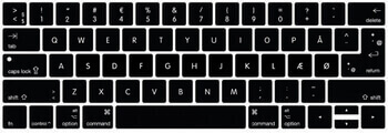Silikónový ochranný obal na klávesnici EÚ verzia pre Apple MacBook Air 15,3 (2024,M3) - čierny