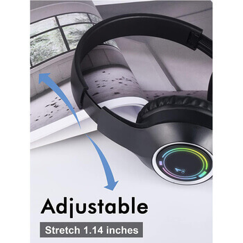 Bezdrôtové slúchadlá s BT cez hlavu - krémová