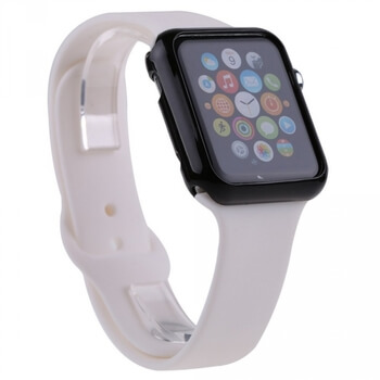 Ultratenký silikónový obal pre chytré hodinky Apple Watch 38 mm (1.série) - priehľadný