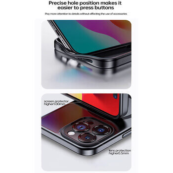 Prémiový kryt s atramentovým displejom pre Apple iPhone 14 - čierny