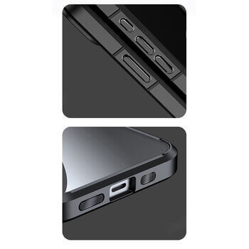 Prémiový kryt s atramentovým displejom pre Apple iPhone 15 Pro - čierny