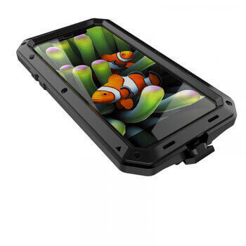 EXTRÉMNE odolný hliníkovo-silikónový obal pre Apple iPhone 15 Pro Max - čierny