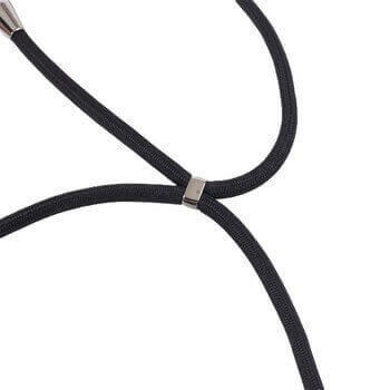 MagSafe silikónový kryt so šnúrkou pre Apple iPhone 12 - svetlo ružový