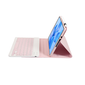 Puzdro s klávesnicou a držiakom na stylus pre Xiaomi Redmi Pad SE 11'' - svetlo ružové