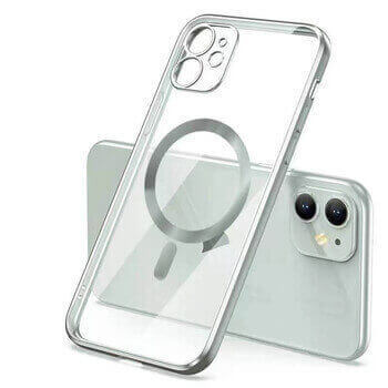 MagSafe silikonový kryt pre Apple iPhone 16 - strieborný