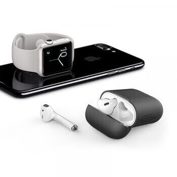 Silikónové ochranné puzdro pre Apple AirPods 4.generace (2024) - čierne (3.generácia)