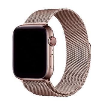 Elegantný kovový pásik pre chytré hodinky Apple Watch SE 40 mm (2023) - svetlo ružový