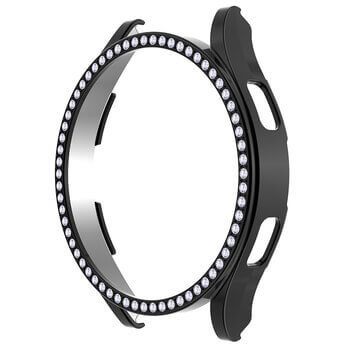Luxusný ochranný kryt so sklom pre Samsung Galaxy Watch 7 FE - čierny