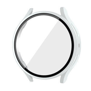 Ochranný kryt se sklem pro Samsung Galaxy Watch 7 FE - biely