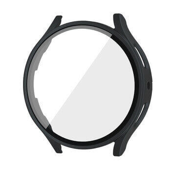 Ochranný kryt se sklem pro Samsung Galaxy Watch 7 FE - čierny