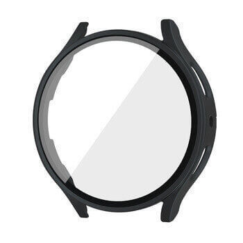 Ochranný kryt se sklem pro Samsung Galaxy Watch 7 44 mm - čierny