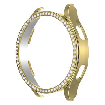 Luxusný ochranný kryt so sklom pre Samsung Galaxy Watch 5 44 mm - zlatý