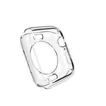 Ultratenký silikónový obal pre chytré hodinky Apple Watch SE 44 mm (2024) - priehľadný