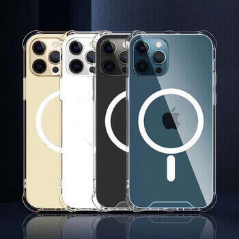 Ochranný silikónový obal s integráciou pre bezdrôtové nabíjanie Qi pre Apple iPhone Air - priehľadný