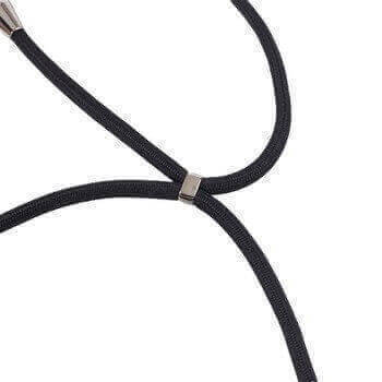 MagSafe silikónový kryt so šnúrkou pre Apple iPhone Air - strieborný