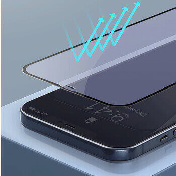 3D ochranné tvrdené sklo s rámčekom pre Apple iPhone 17 - čierne