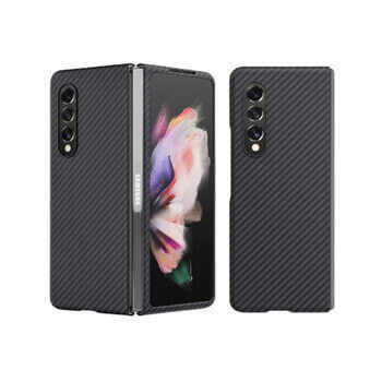 Ochranný plastový obal karbón pre Samsung Galaxy Z Fold7 5G - čierny