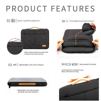 Taška na notebook pre Apple MacBook Air 15,3" (2026,M5) - čierna